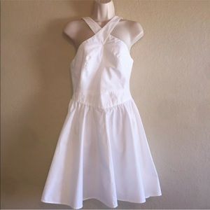 Moda International White Fit Flare Skater Dress 4